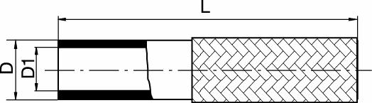 Hose, Viton, Stainless steel overbraid