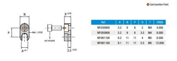 Non-rotating Head For Ejector Pins (NP)