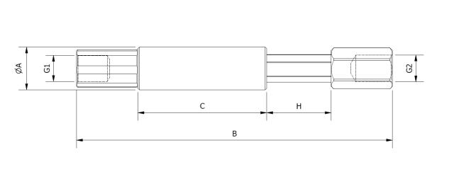 Teleskopisk glat aflastnings holder