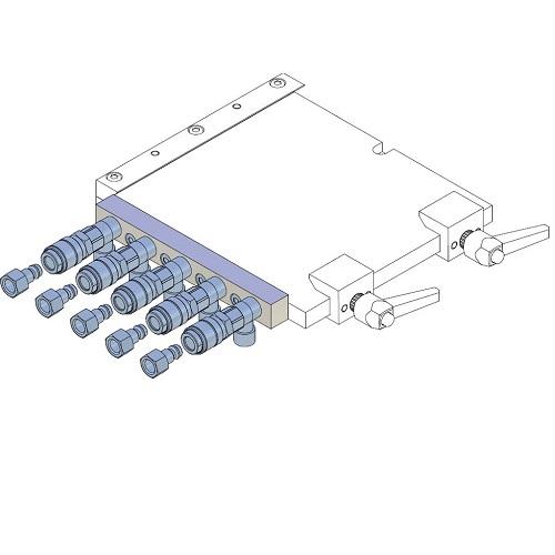 Pneumatic connection for quick changer CA.SWM 14 14 8